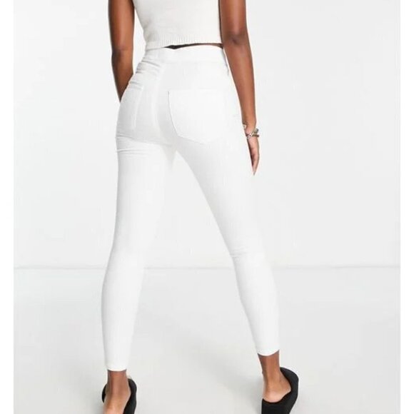 Free People Feel Alright High Rise White Skinny Jeans - Picture 3 of 14